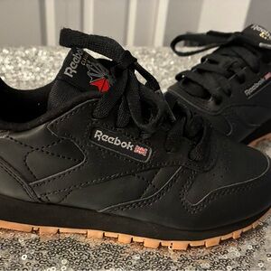 Reebok Kids Black and Tan Sneakers